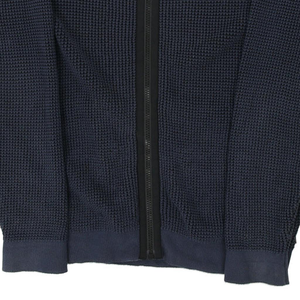 Calvin Klein Jeans Zip Up - Medium Navy Cotton Blend