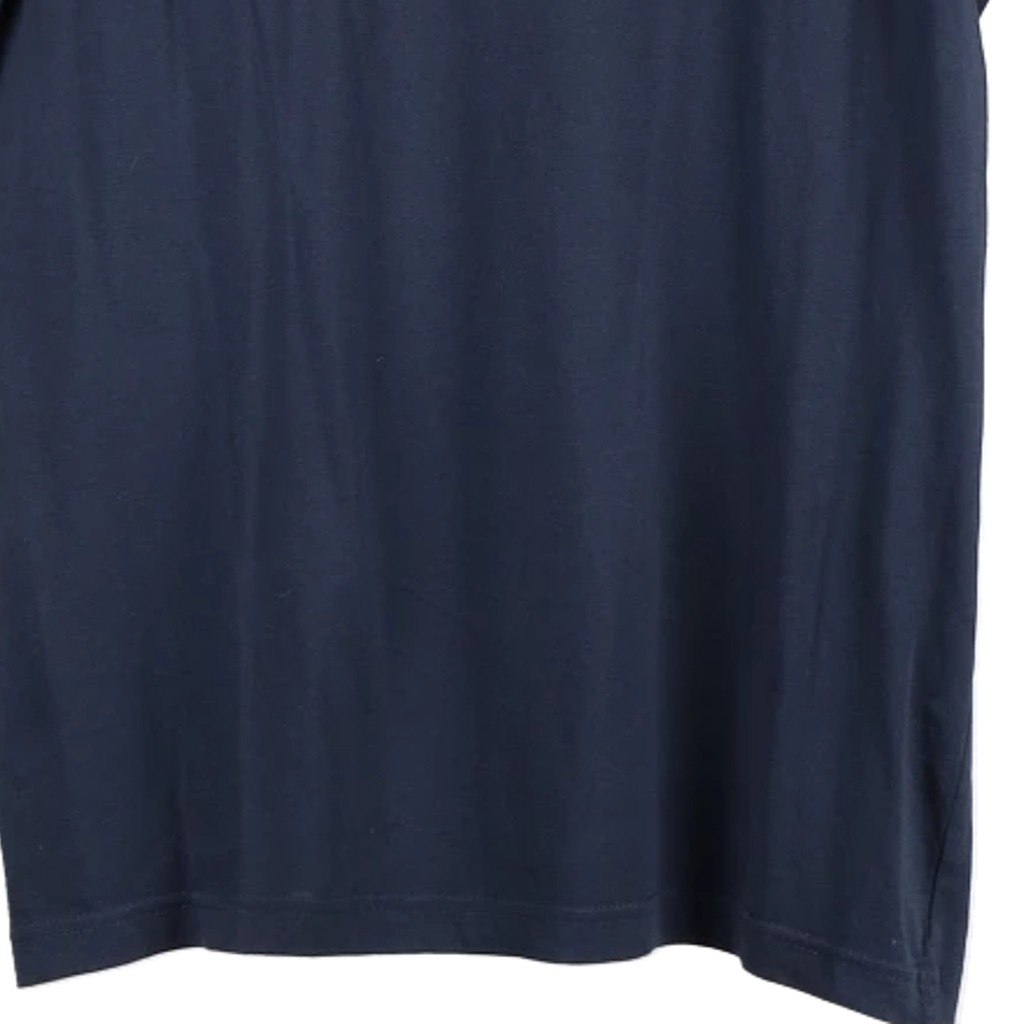 Aki Spellout T-Shirt - Medium Navy Cotton