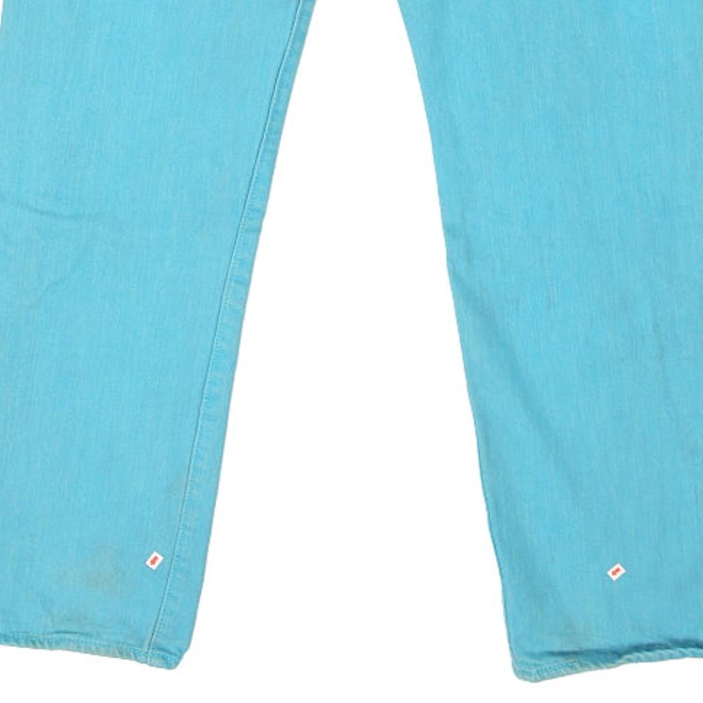 501 Levis Jeans - 34W 32L Teal Cotton