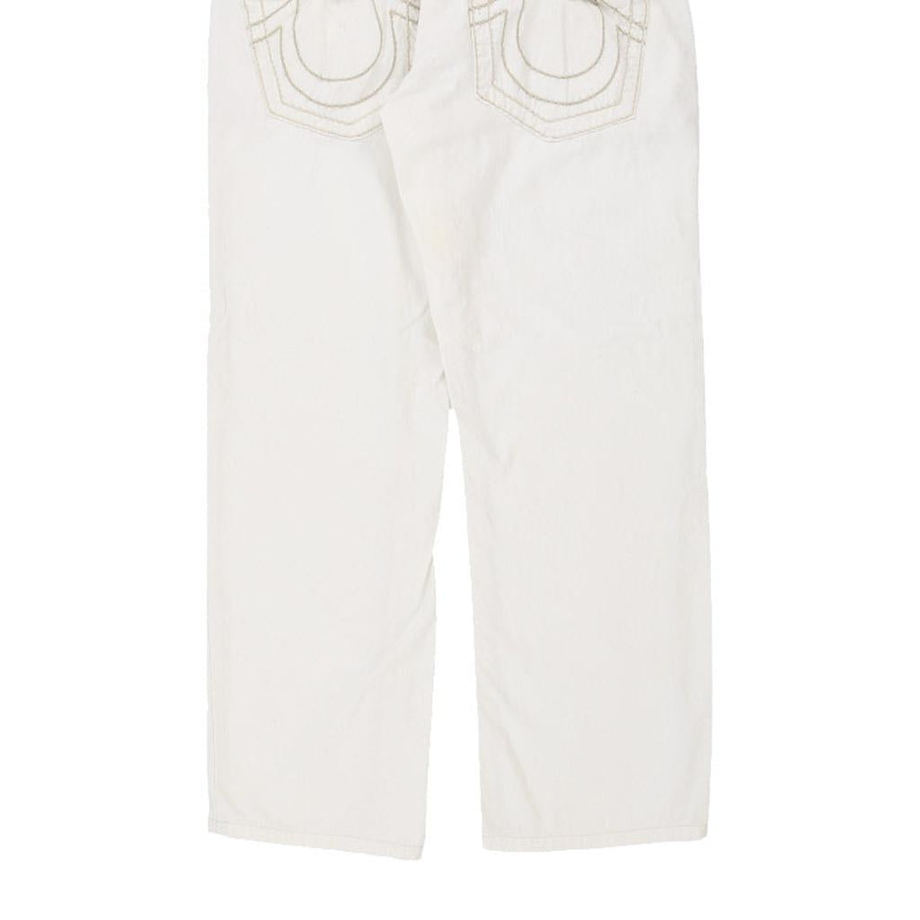 Ricky Super True Religion Jeans - 34W 29L White Cotton