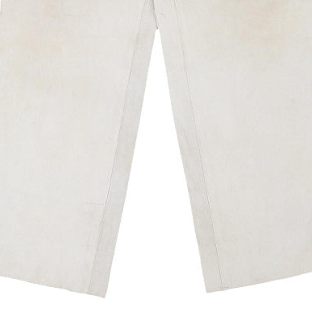 Unbranded Trousers - 28W UK 8 White Leather
