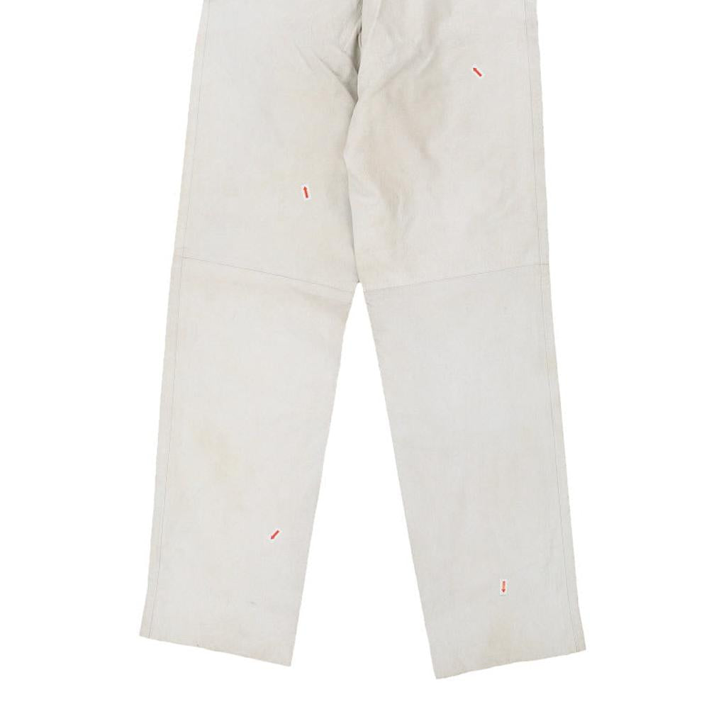 Unbranded Trousers - 28W UK 8 White Leather