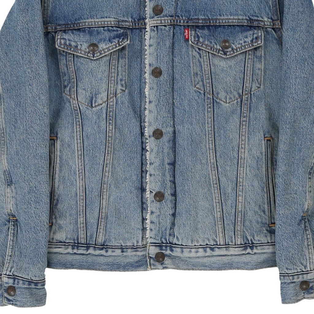 Levis Denim Jacket - Small Blue Cotton