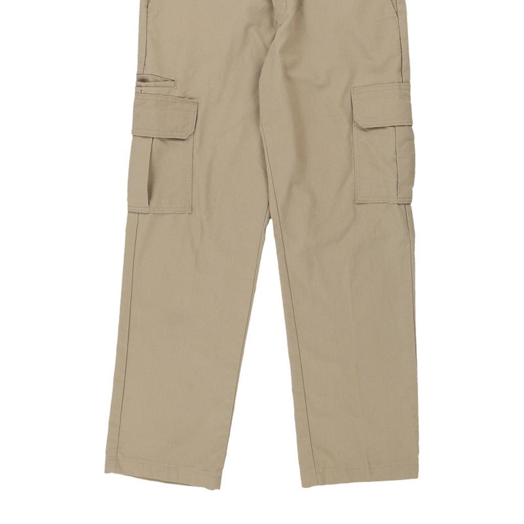 Dickies Cargo Cargo Trousers - 32W 29L Beige Cotton