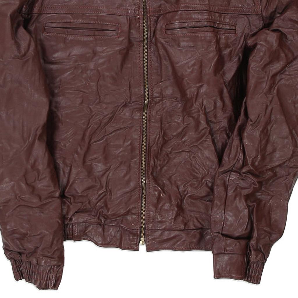 Unbranded Leather Jacket - Medium Brown Leather