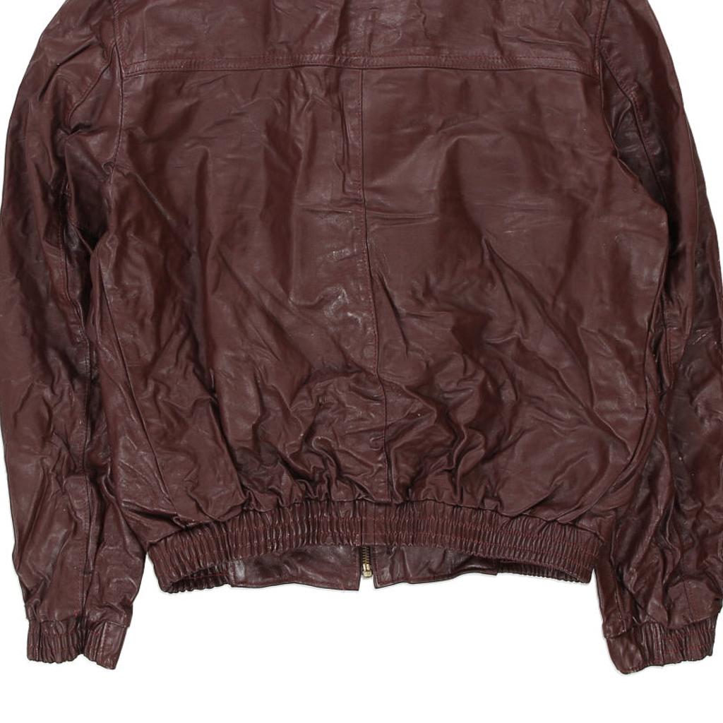 Unbranded Leather Jacket - Medium Brown Leather