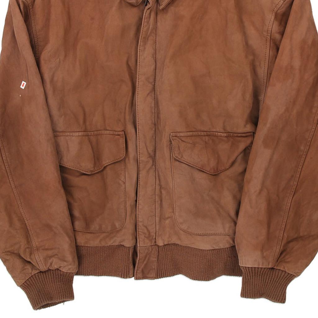 Global Identity Leather Jacket - Medium Brown Leather