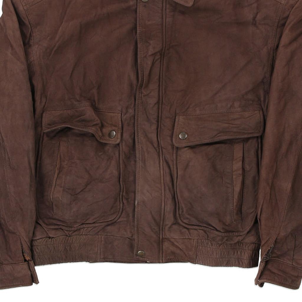 Charles Klein Leather Jacket - Medium Brown Leather