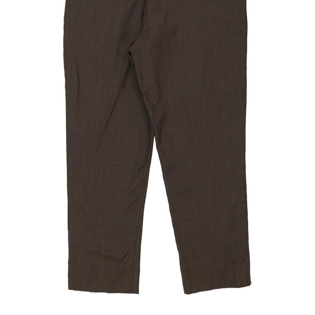 Lauren Ralph Lauren Checked Trousers - 36W 31L Brown Wool