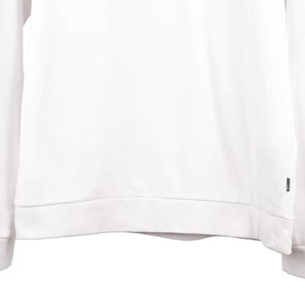 Adidas Spellout Sweatshirt - XL White Cotton Blend