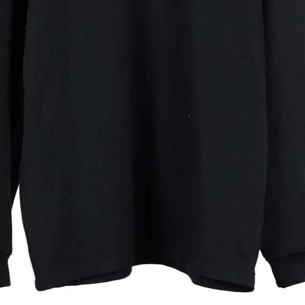 Reebok 1/4 Zip - Large Black Polyester Blend