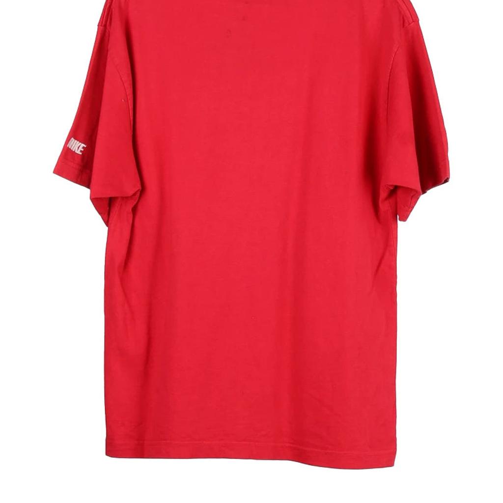 Nike T-Shirt - Medium Red Cotton