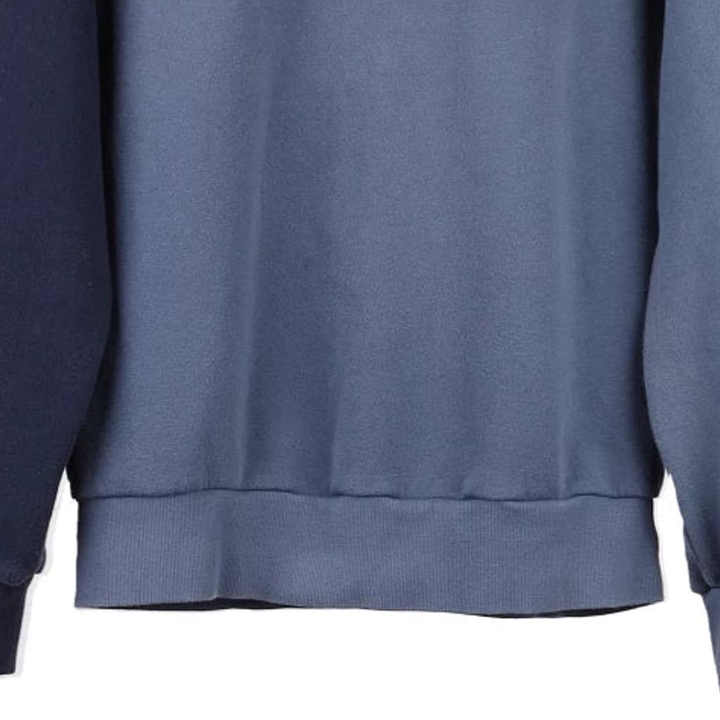 Adidas Sweatshirt - Medium Blue Cotton Blend