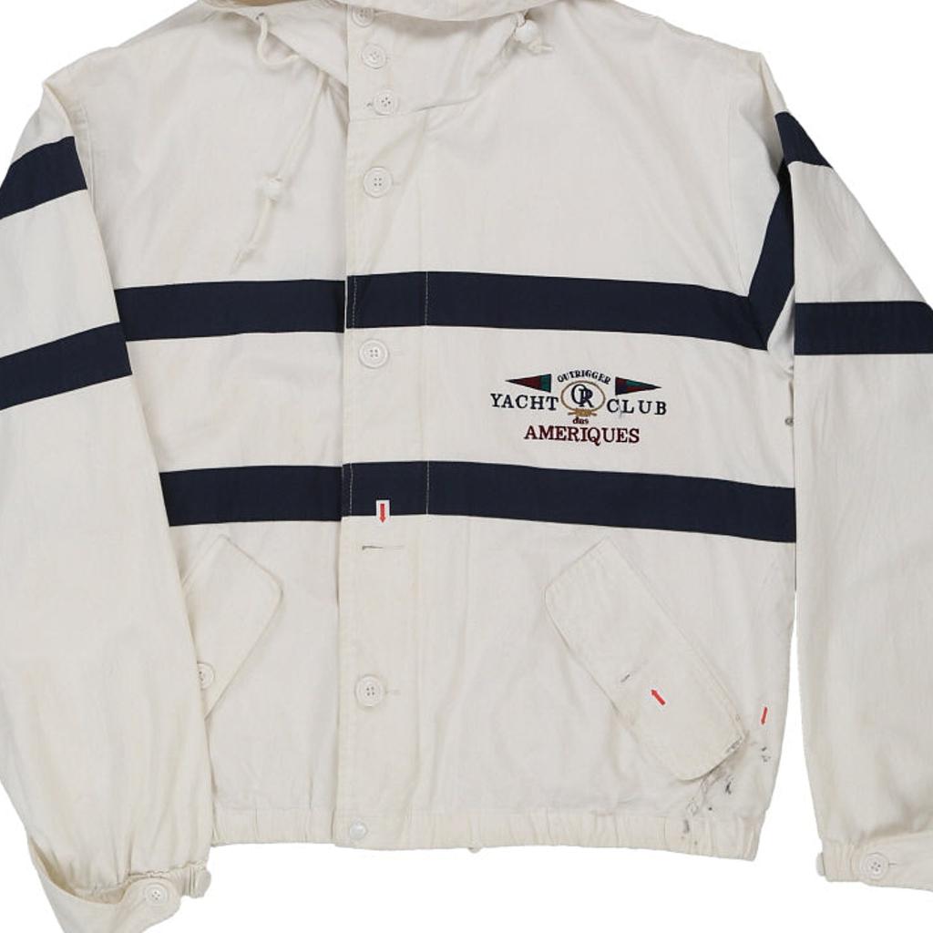 Yacht Club des Ameriques Outrigger Jacket - Medium White Cotton
