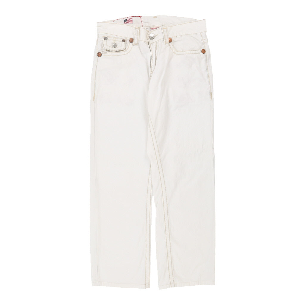 Ricky Super True Religion Jeans - 34W 29L White Cotton