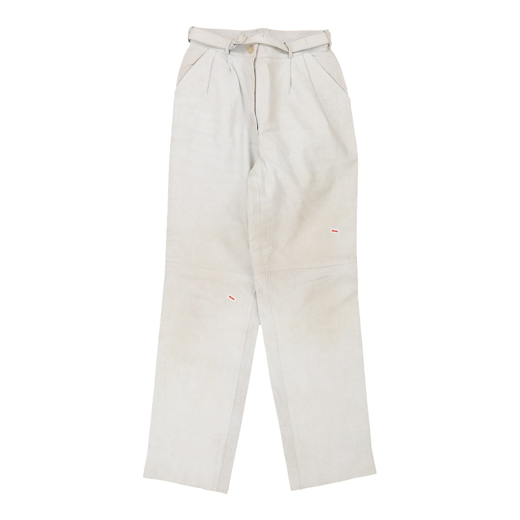 Unbranded Trousers - 28W UK 8 White Leather