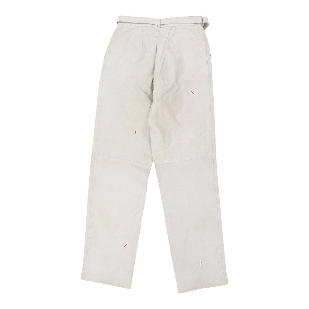 Unbranded Trousers - 28W UK 8 White Leather