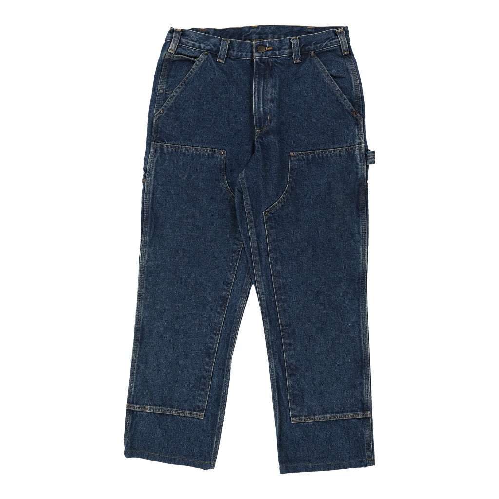 Carhartt Double Knee Carpenter Jeans - 34W 28L Blue Cotton