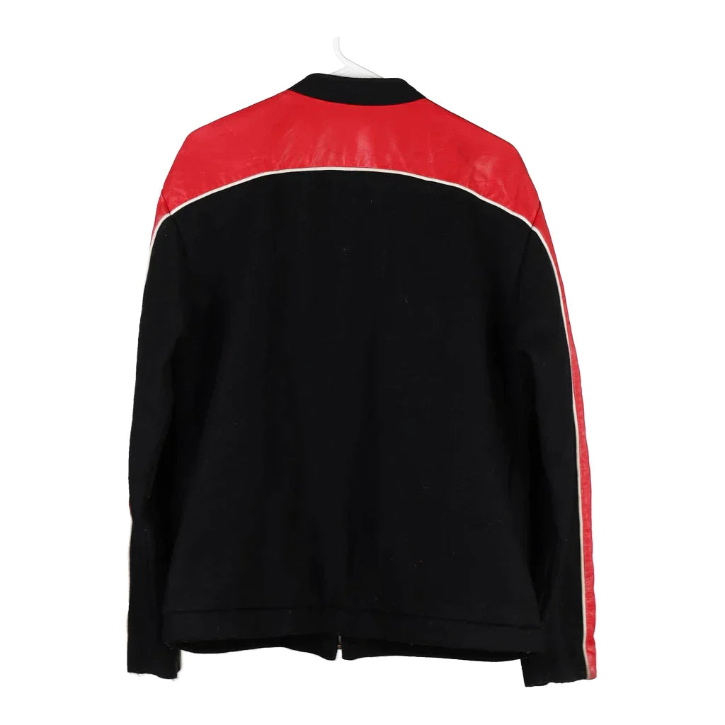 Budweiser Bishop Varsity Jacket - Large Black Wool Blend