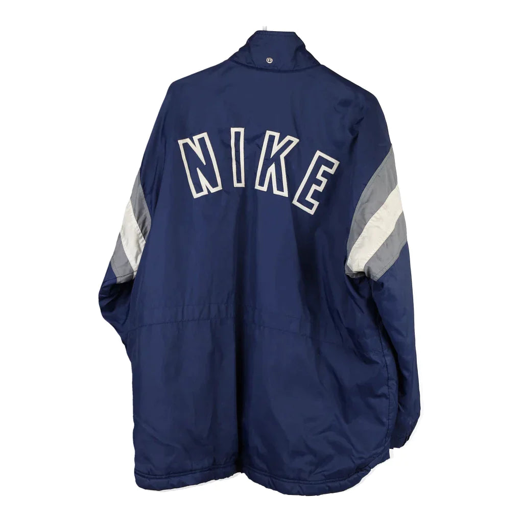 Nike Spellout Jacket - 2XL Blue Polyester