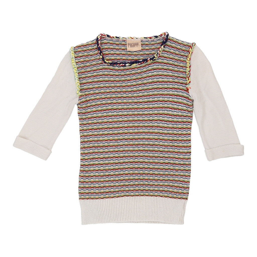 Age 10-11 Frapp Top - Small Multicoloured Acrylic Blend