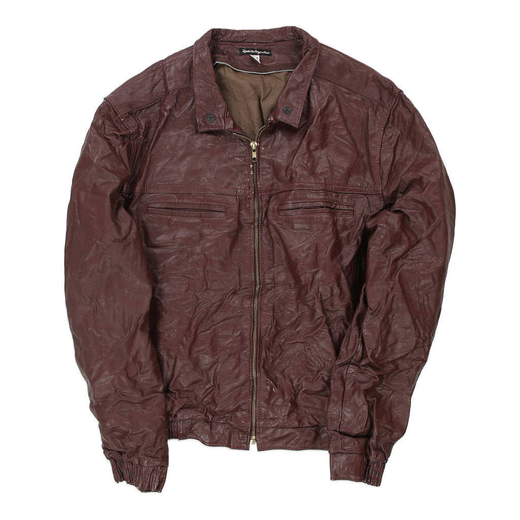 Unbranded Leather Jacket - Medium Brown Leather