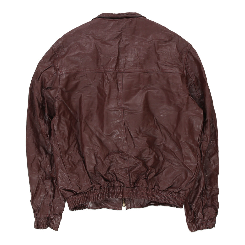 Unbranded Leather Jacket - Medium Brown Leather