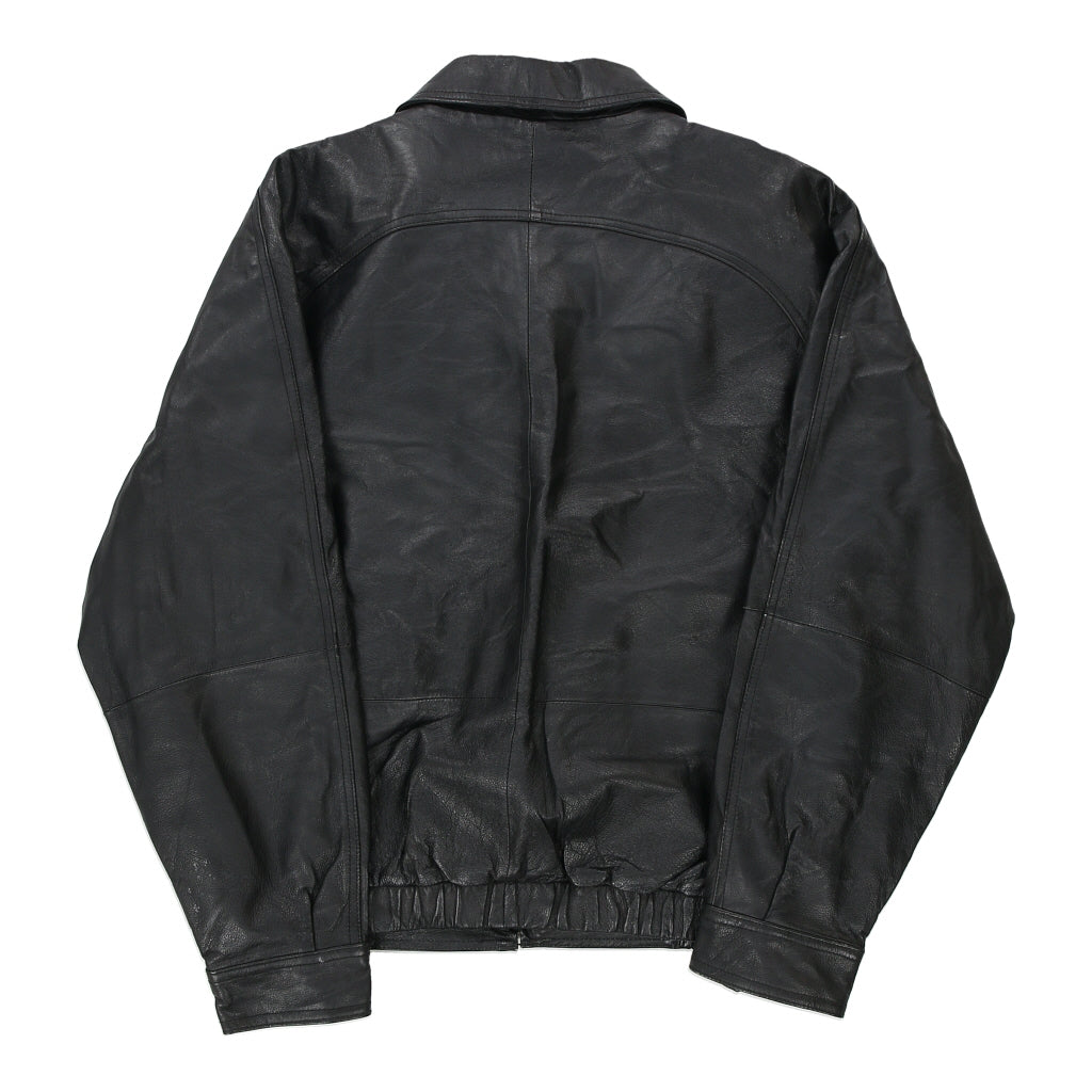 St. Johns Bay Leather Jacket - Medium Black Leather