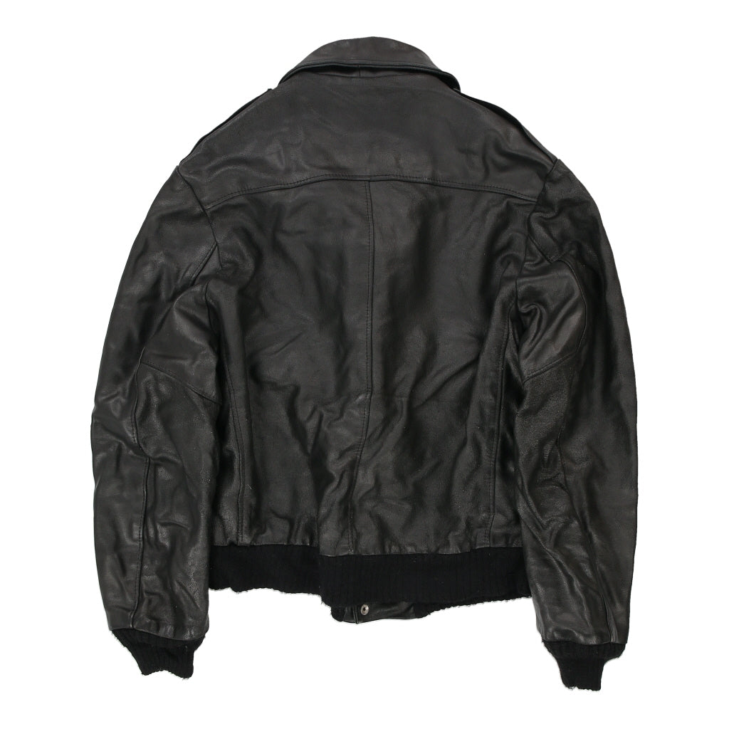 Oakton Leather Jacket - Medium Black Leather