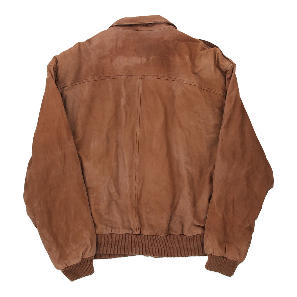 Global Identity Leather Jacket - Medium Brown Leather