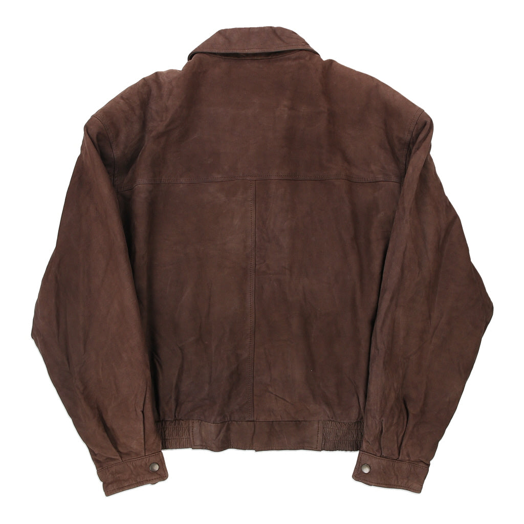 Charles Klein Leather Jacket - Medium Brown Leather