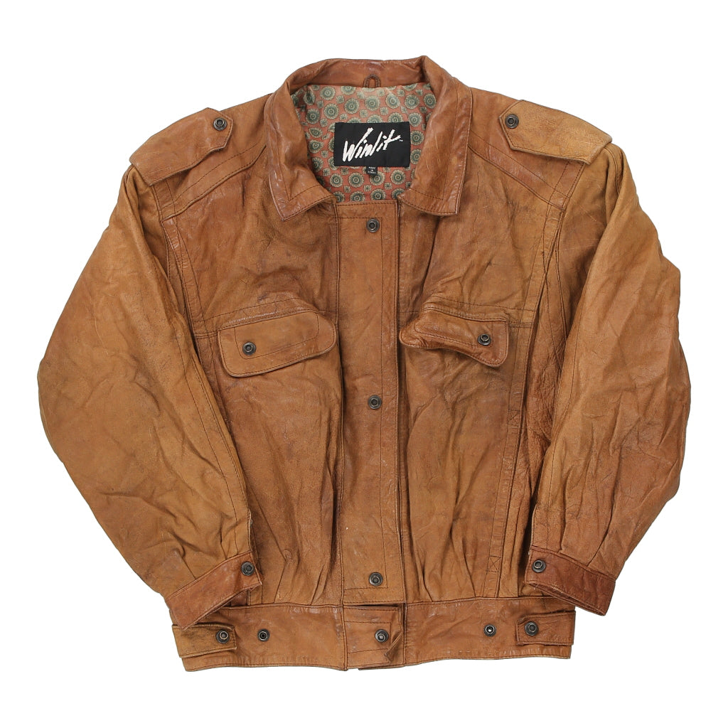 Winlit Leather Jacket - Medium Brown Leather