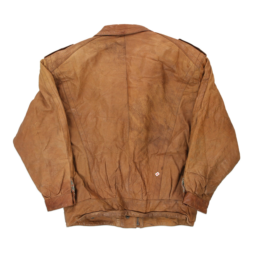 Winlit Leather Jacket - Medium Brown Leather