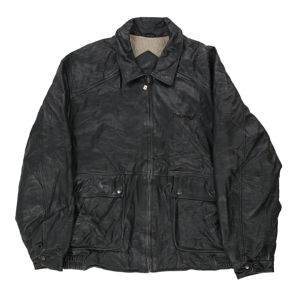 Amanati Leather Jacket - XL Black Leather