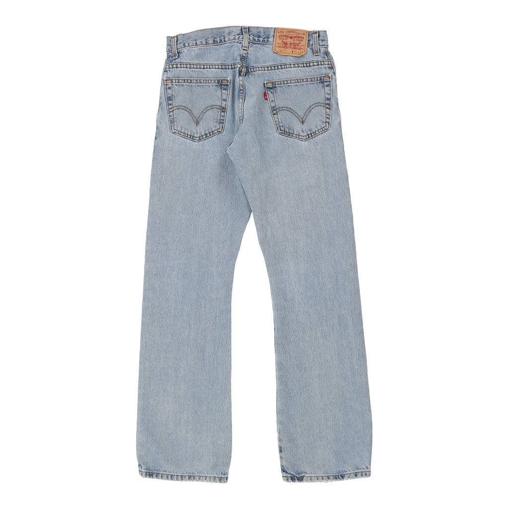 517 Levis Boot Cut Jeans - 30W 32L Blue Cotton