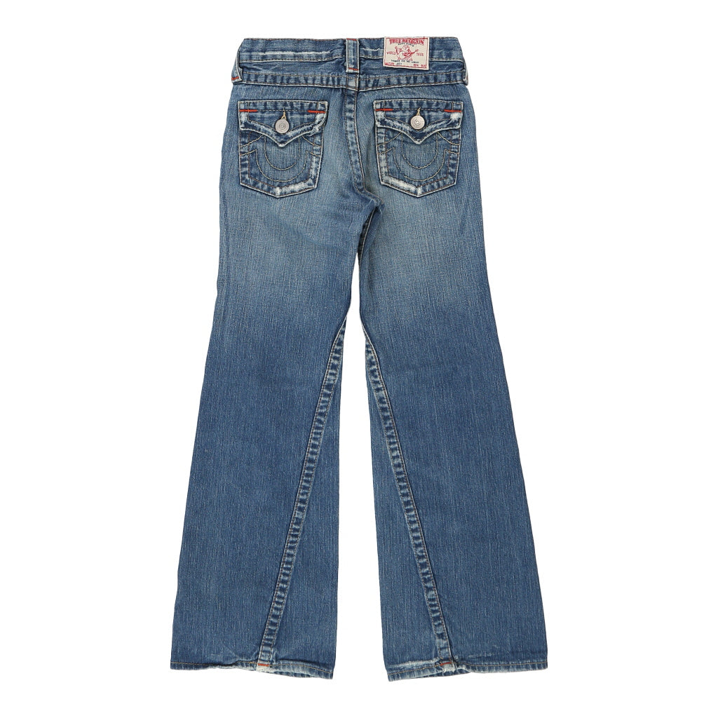 True Religion Flared Jeans - 26W UK 4 Blue Cotton