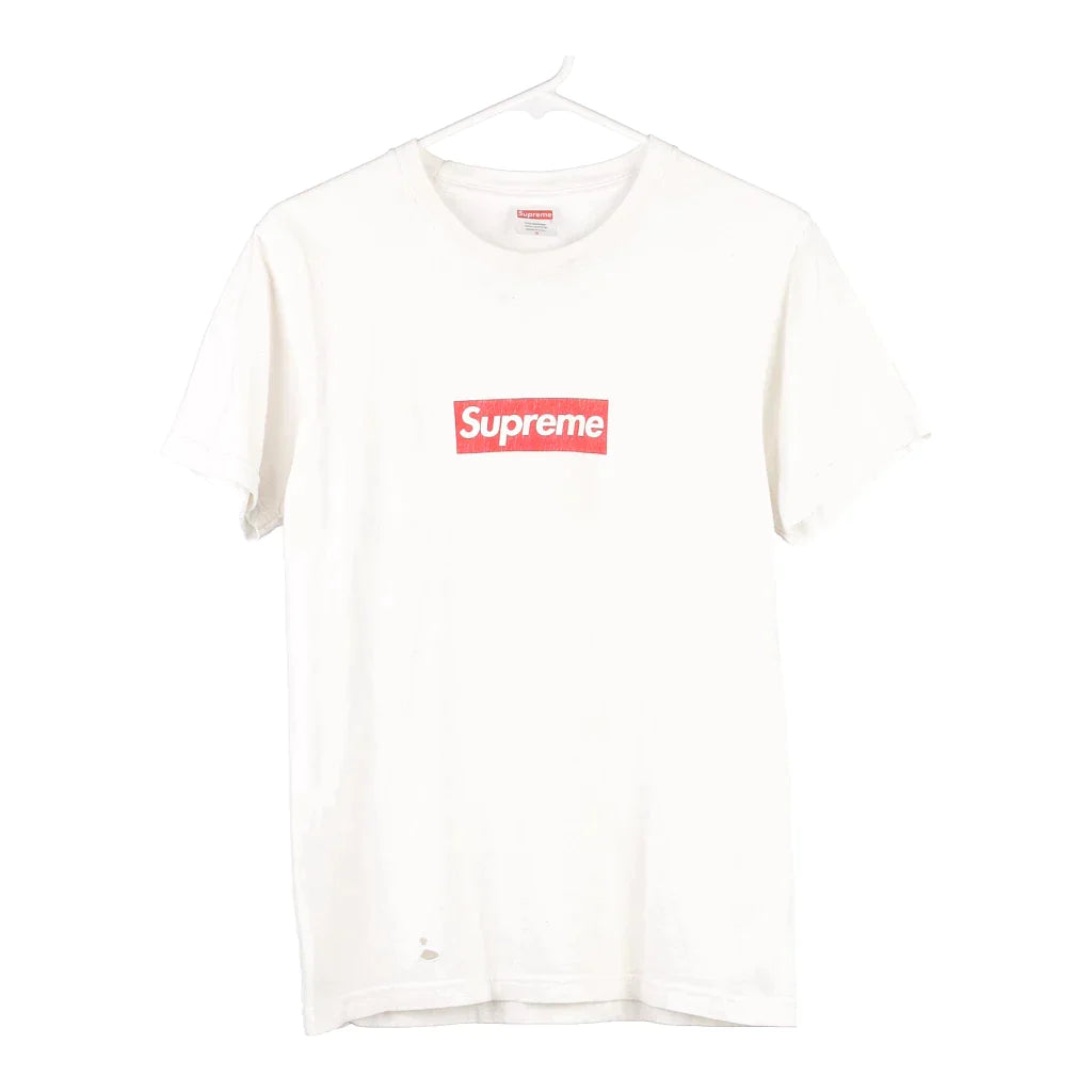 Supreme Spellout T-Shirt - Small White Cotton