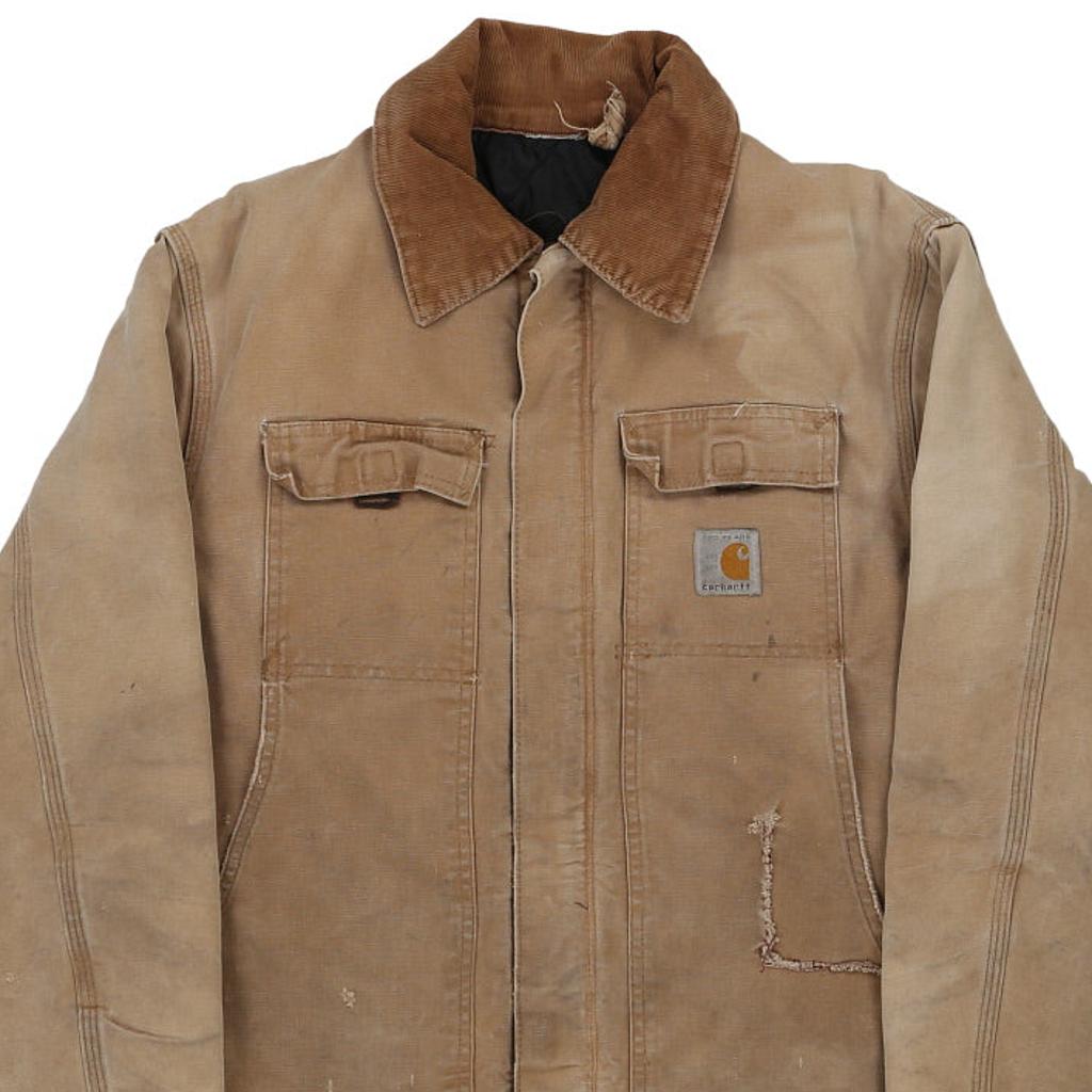 Lightly Worn Carhartt Jacket - Large Beige Cotton