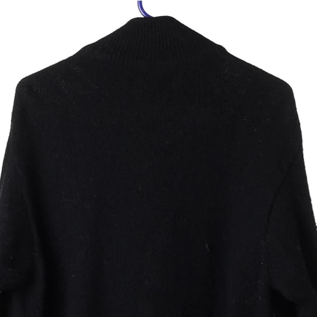 Bootleg Ralph Lauren 1/4 Zip - Large Black Wool
