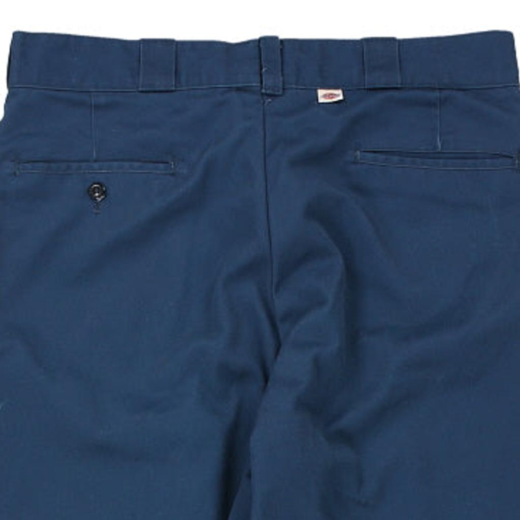 Dickies Trousers - 34W 31L Blue Cotton