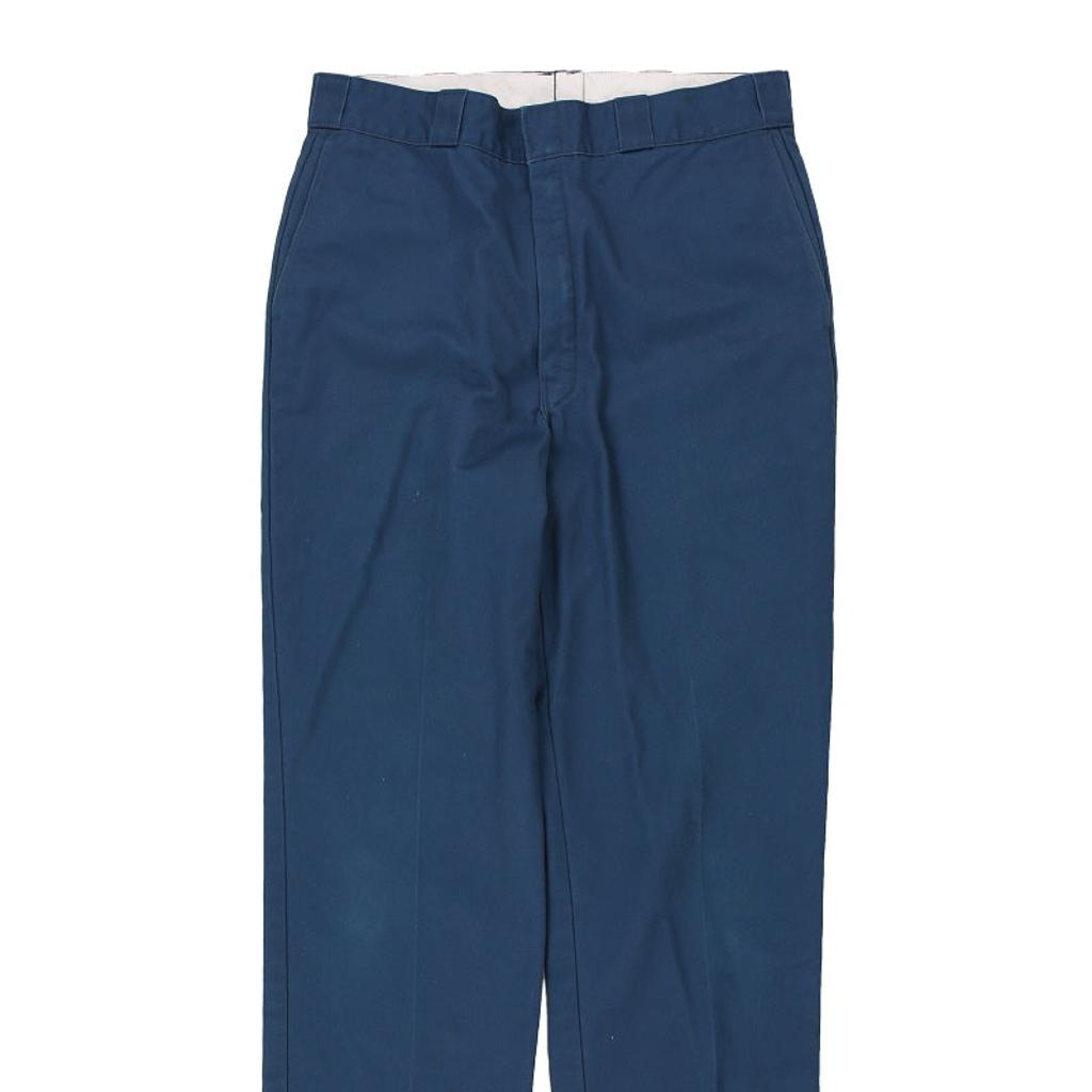 Dickies Trousers - 34W 31L Blue Cotton