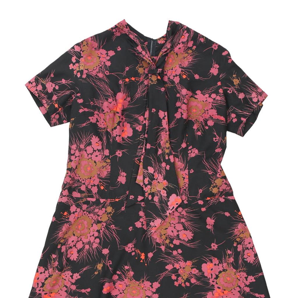 Unbranded Floral Mini Dress - Medium Black Viscose