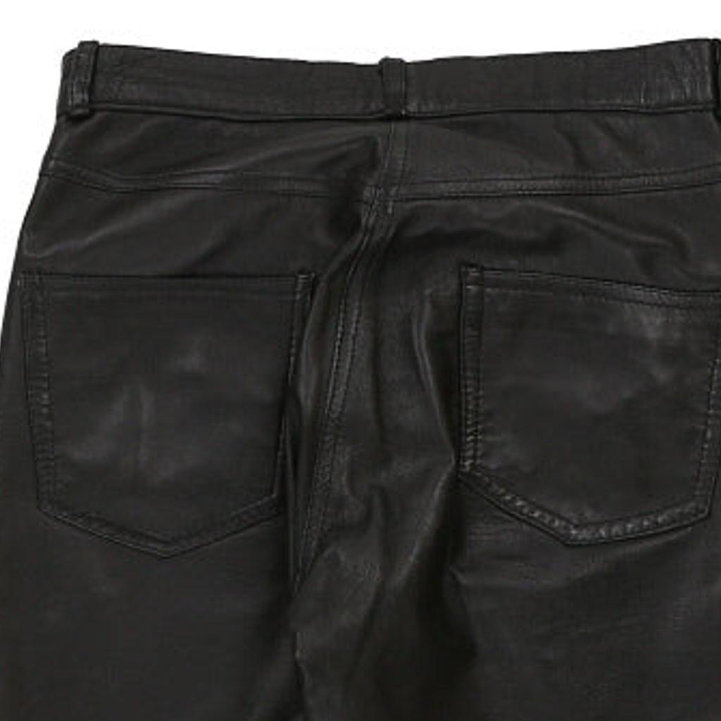 Unbranded Trousers - 28W 31L Black Leather