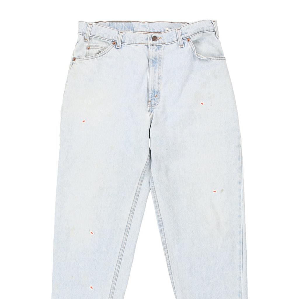 Orange Tab 550 Levis Jeans - 35W 30L Blue Cotton