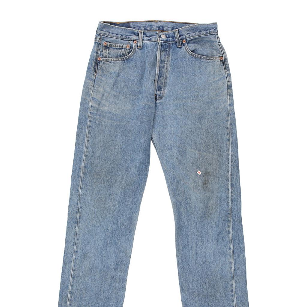 501 Levis Jeans - 32W 35L Blue Cotton
