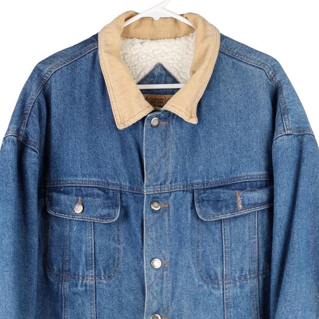 Wrangler Denim Jacket - XL Blue Cotton