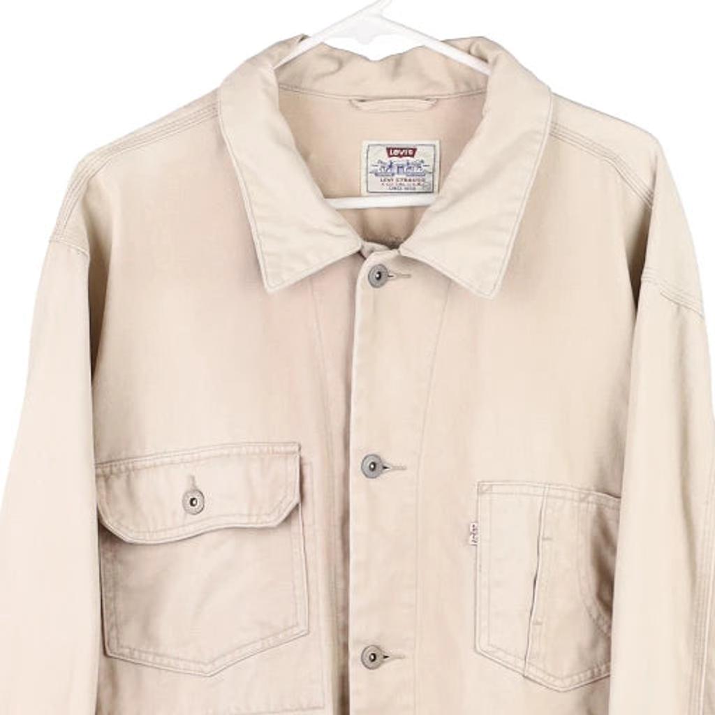 Levis Denim Jacket - XL Cream Cotton
