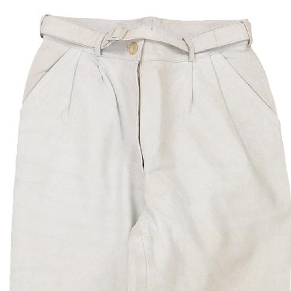 Unbranded Trousers - 28W UK 8 White Leather