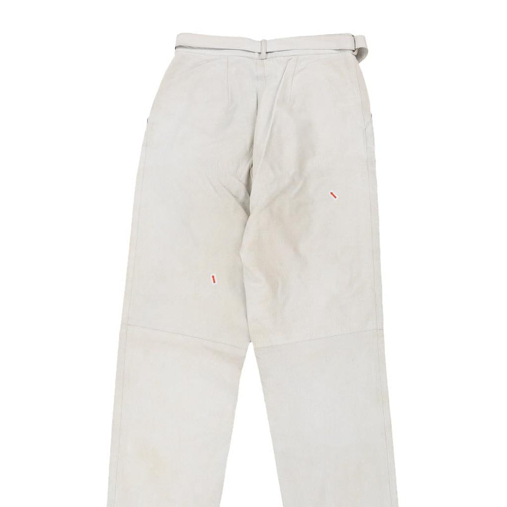 Unbranded Trousers - 28W UK 8 White Leather