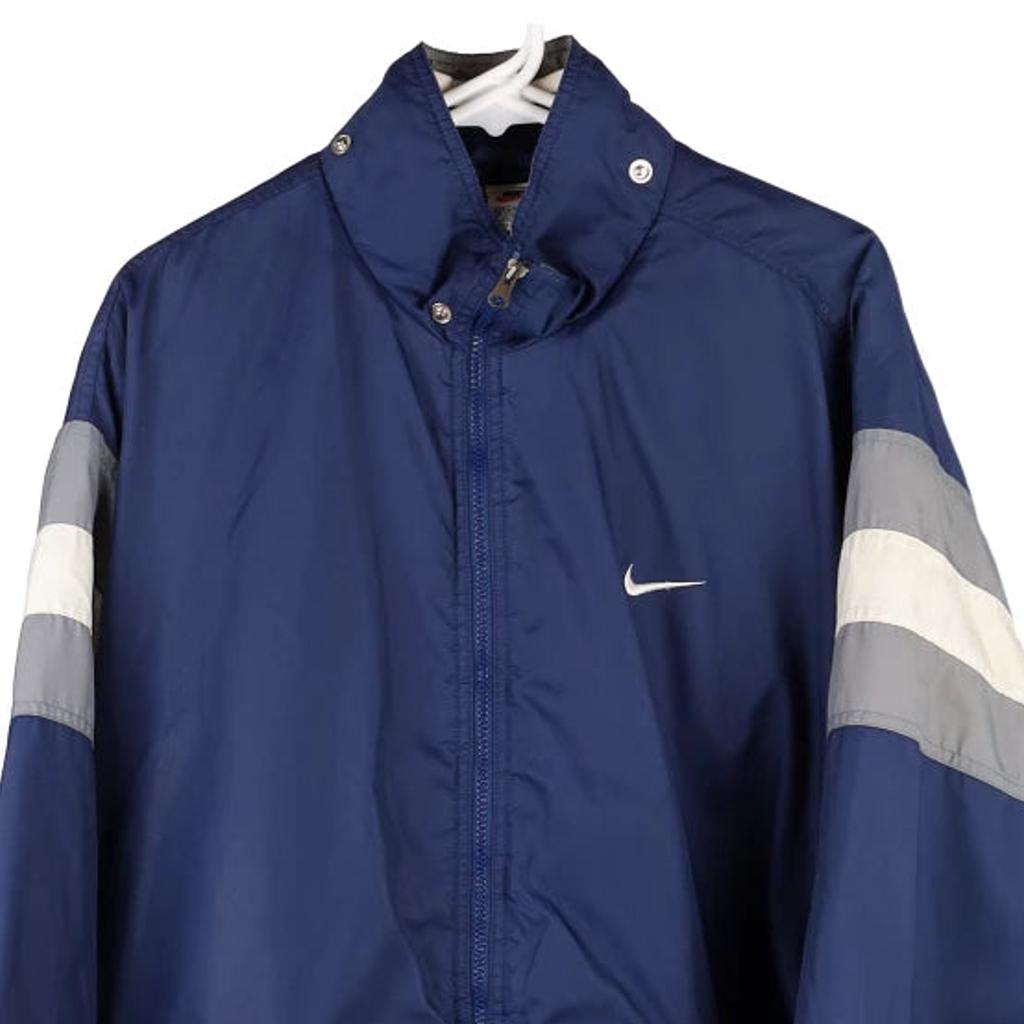 Nike Spellout Jacket - 2XL Blue Polyester